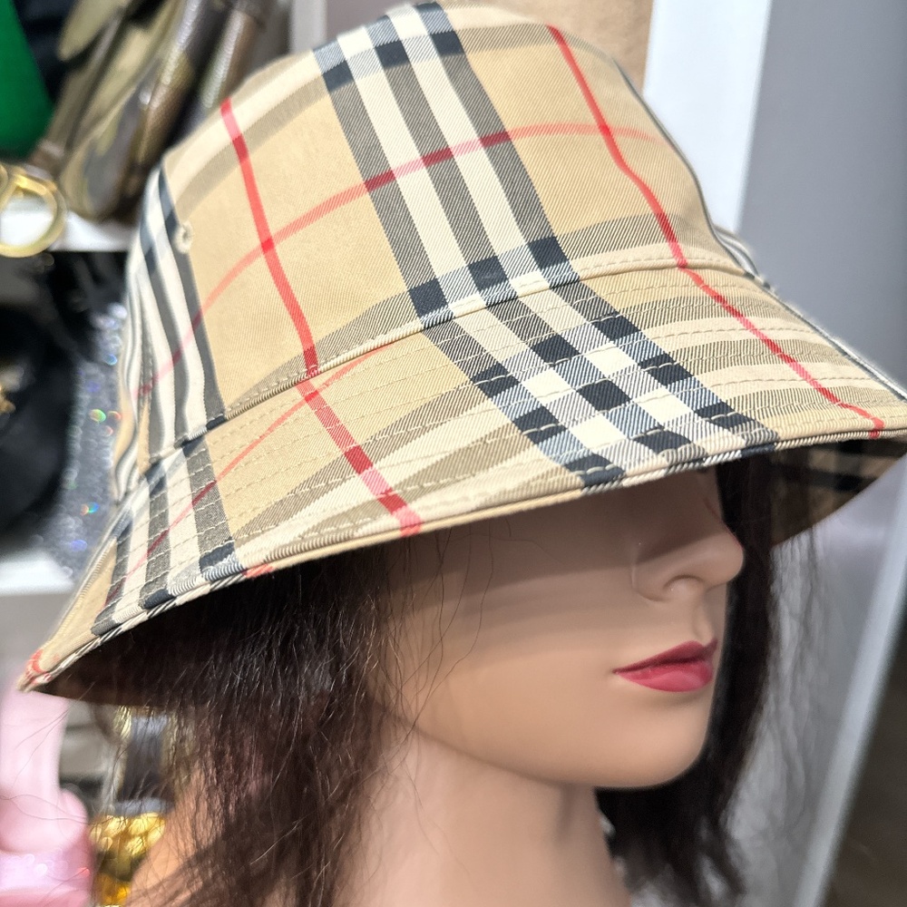 Burberry Vintage check bucket hat XL - Picture 2 of 3